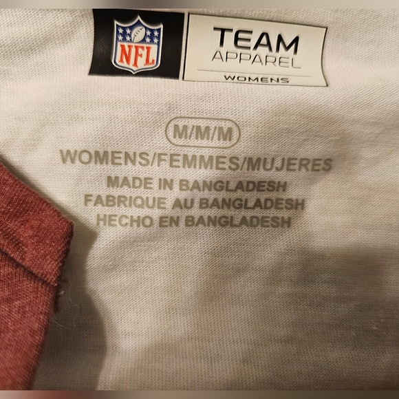 NWT Washington Commanders 3/4 sleeve shirt. Size:M. - Picture 5 of 5